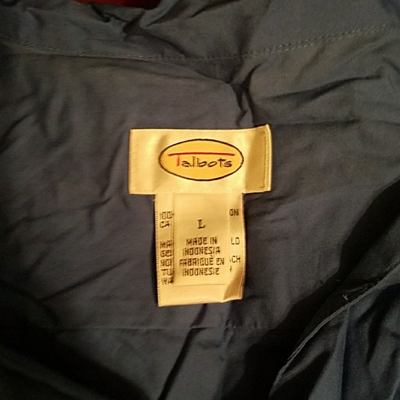 Talbots Tops - Talbots tie at the waist blue shirt